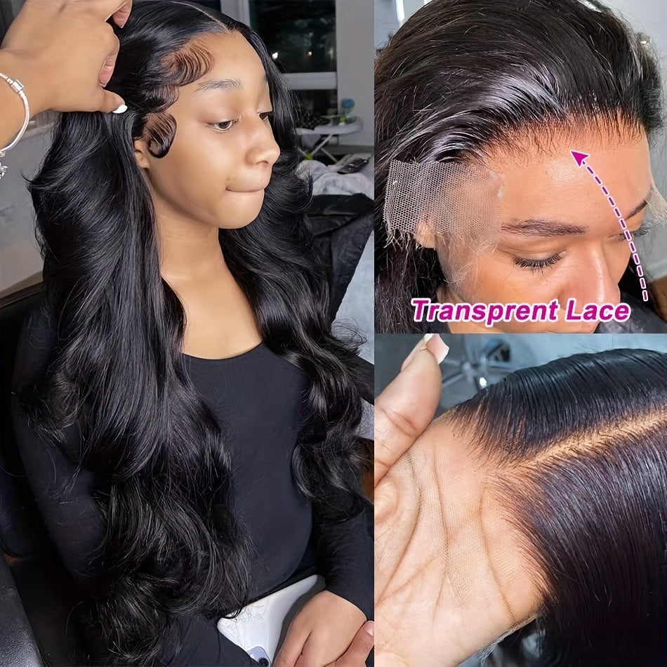 180% Density 13x4 Body Wave Lace Front Wigs Glueless Body Wave Human Hair Wigs For Women Lace Front Wigs Human Hair Pre Plucked With Baby Hair Natural Hairline Human Hair Wigs 8-40 Inch