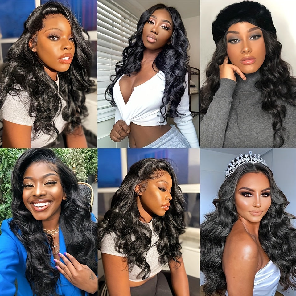 180% Density 13x4 Body Wave Lace Front Wigs Glueless Body Wave Human Hair Wigs For Women Lace Front Wigs Human Hair Pre Plucked With Baby Hair Natural Hairline Human Hair Wigs 8-40 Inch